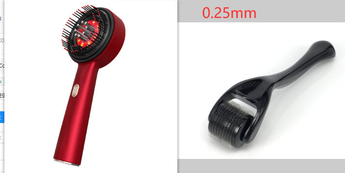 Electric Massage Comb Home Scalp Drain Comb Red Light Anti-slip Hair Care Multi-functional Massage Comb Coffee Jasper