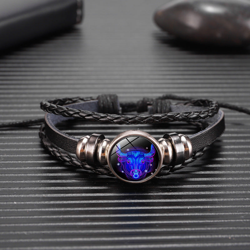 Zodiac Constellation Bracelet Braided Design Bracelet For Men Women Kids - Bests Sale