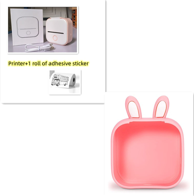 Portable Mini Thermal Label Printer Home Photo Printer Student Wrong Question Printer Bluetooth-compatible Mini Label Printer Price Tag Coffee Jasper