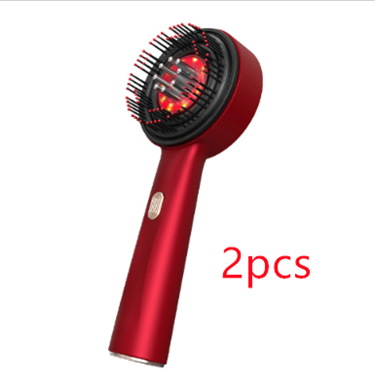 Electric Massage Comb Home Scalp Drain Comb Red Light Anti-slip Hair Care Multi-functional Massage Comb Coffee Jasper