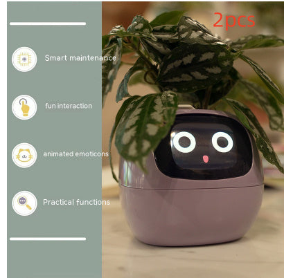 Smart Planter Endless Fun Over 49 Rich Expressions 7 Smart Sensors And AI Chips Make Raising Plants Easy And Fun Coffee Jasper
