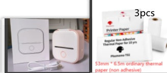 Portable Mini Thermal Label Printer Home Photo Printer Student Wrong Question Printer Bluetooth-compatible Mini Label Printer Price Tag Coffee Jasper