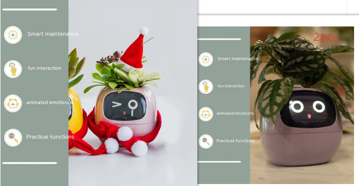 Smart Planter Endless Fun Over 49 Rich Expressions 7 Smart Sensors And AI Chips Make Raising Plants Easy And Fun Coffee Jasper