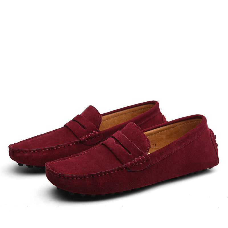 Men's Genuine Leather British Casual Peas Shoes - Bests Sale