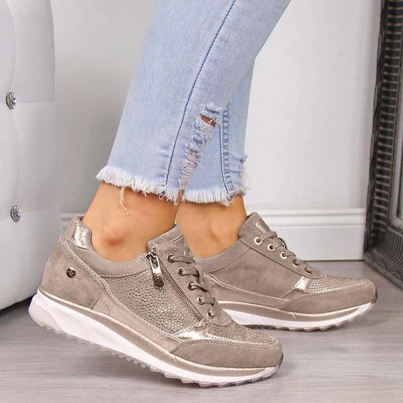 Thick-soled Daddy Shoes Women's Solid Color Casual Shoes Women's Shoes - Bests Sale