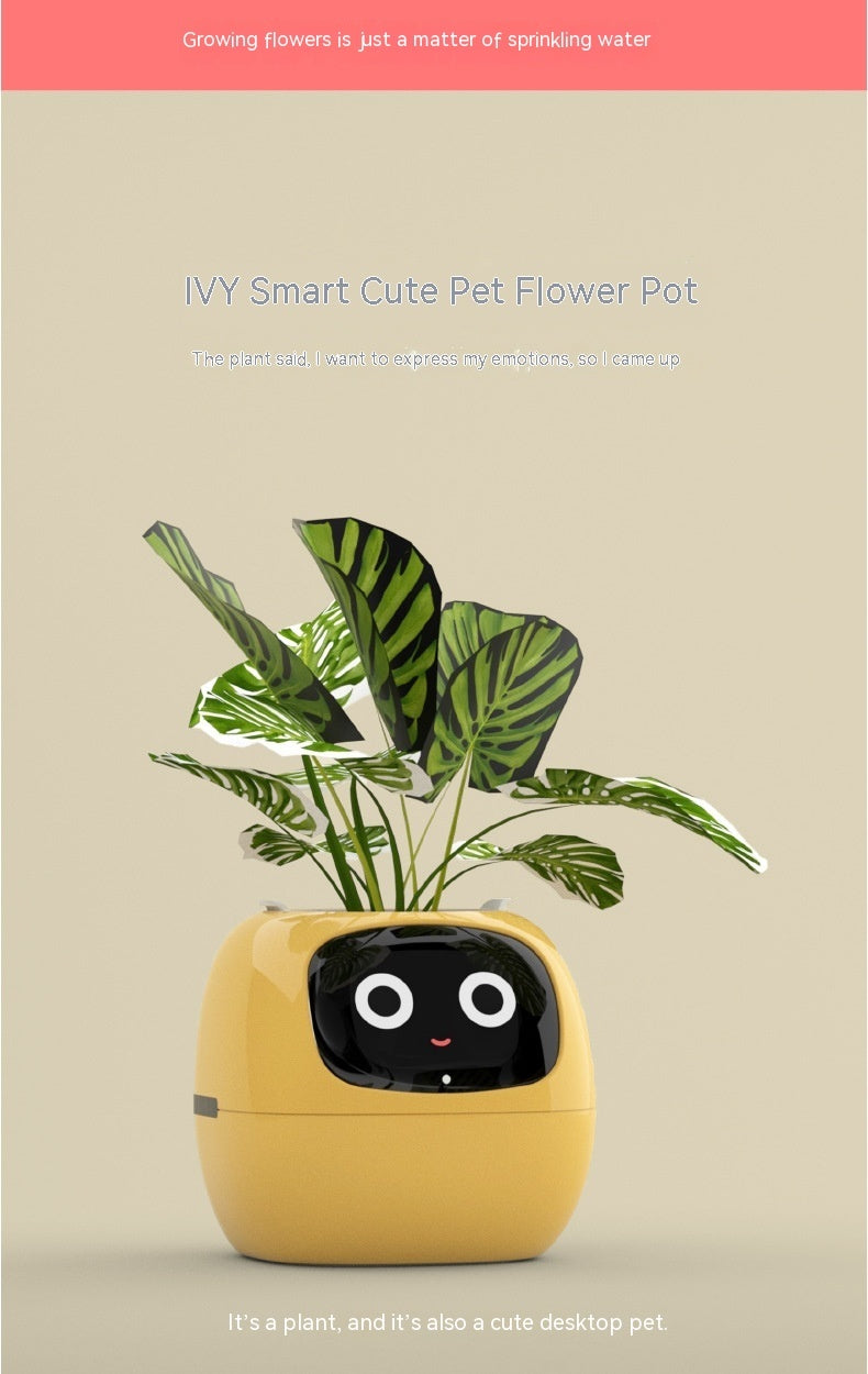 Smart Planter Endless Fun Over 49 Rich Expressions 7 Smart Sensors And AI Chips Make Raising Plants Easy And Fun Coffee Jasper