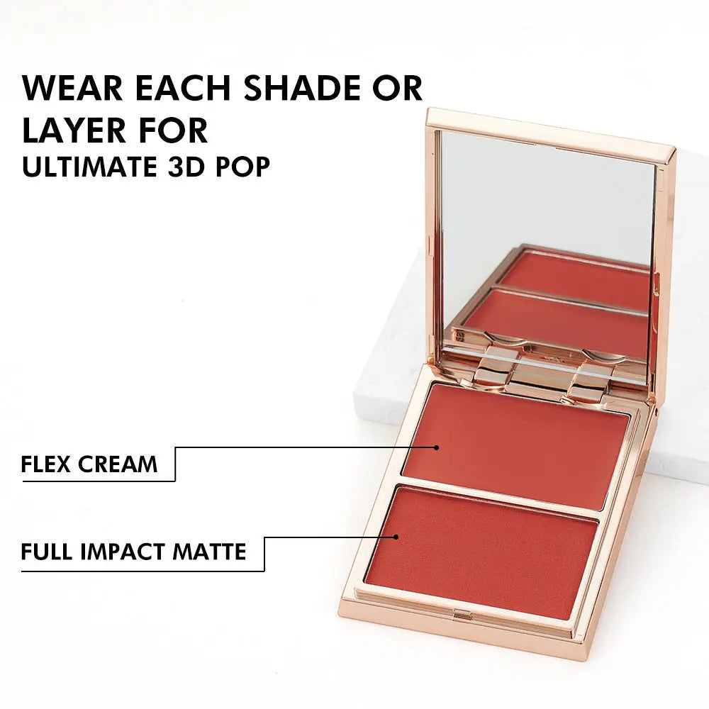 PHOFAY Double-Take Cream & Powder Blush Duo - Bests Sale