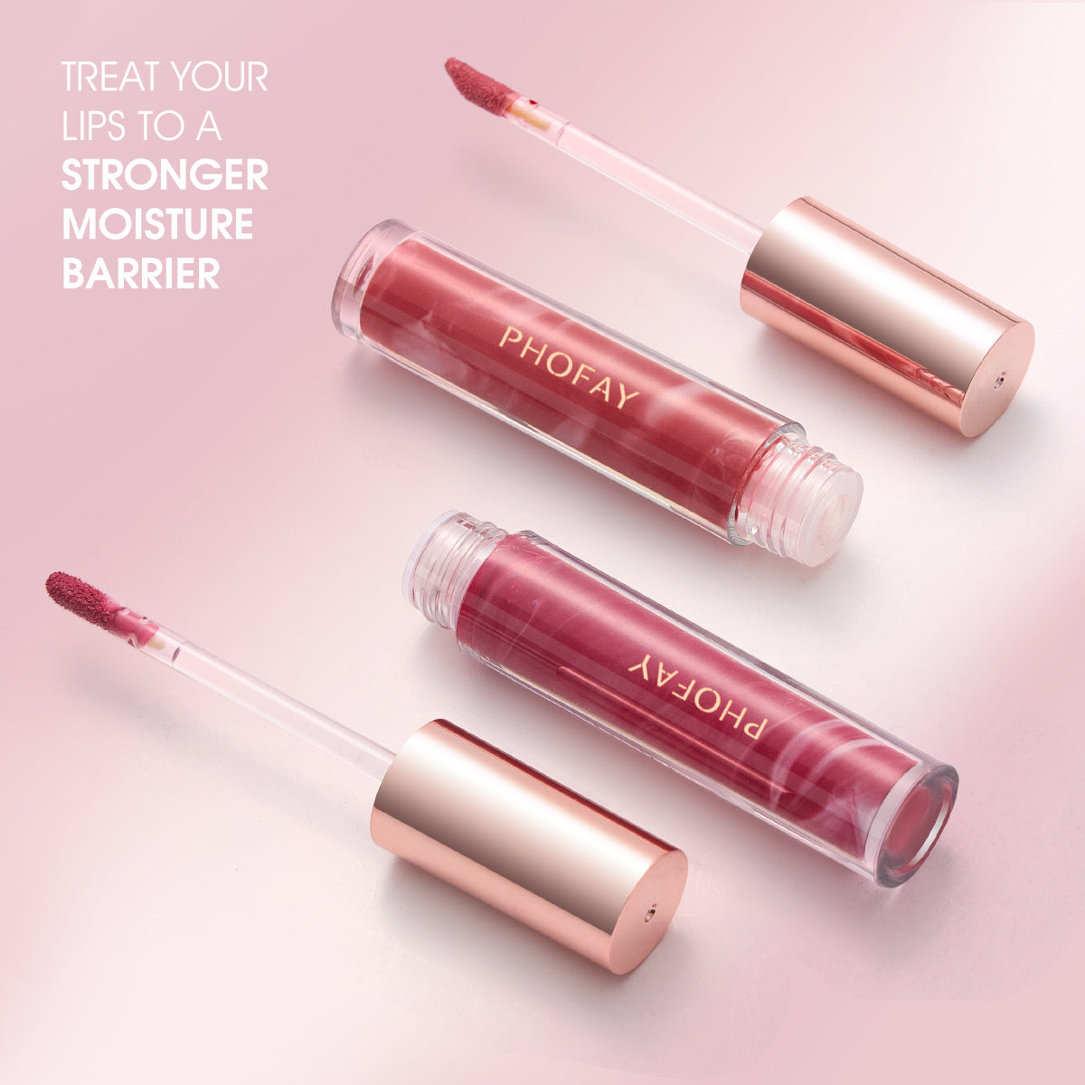 PHOFAY Rose Blooming Hydrating Lip Gloss - Bests Sale