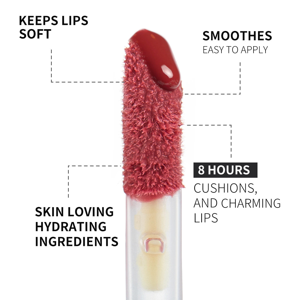 PHOFAY Rose Blooming Hydrating Lip Gloss - Bests Sale