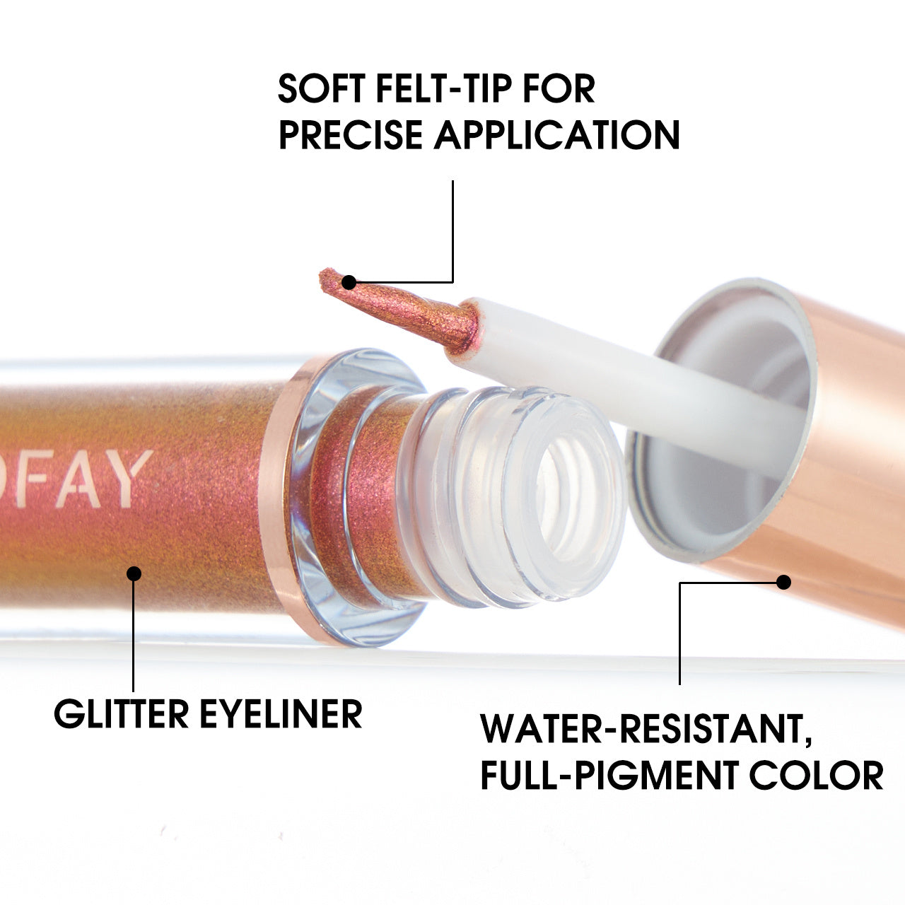 PHOFAY Liquid Glitter Eyeliner Set - Bests Sale