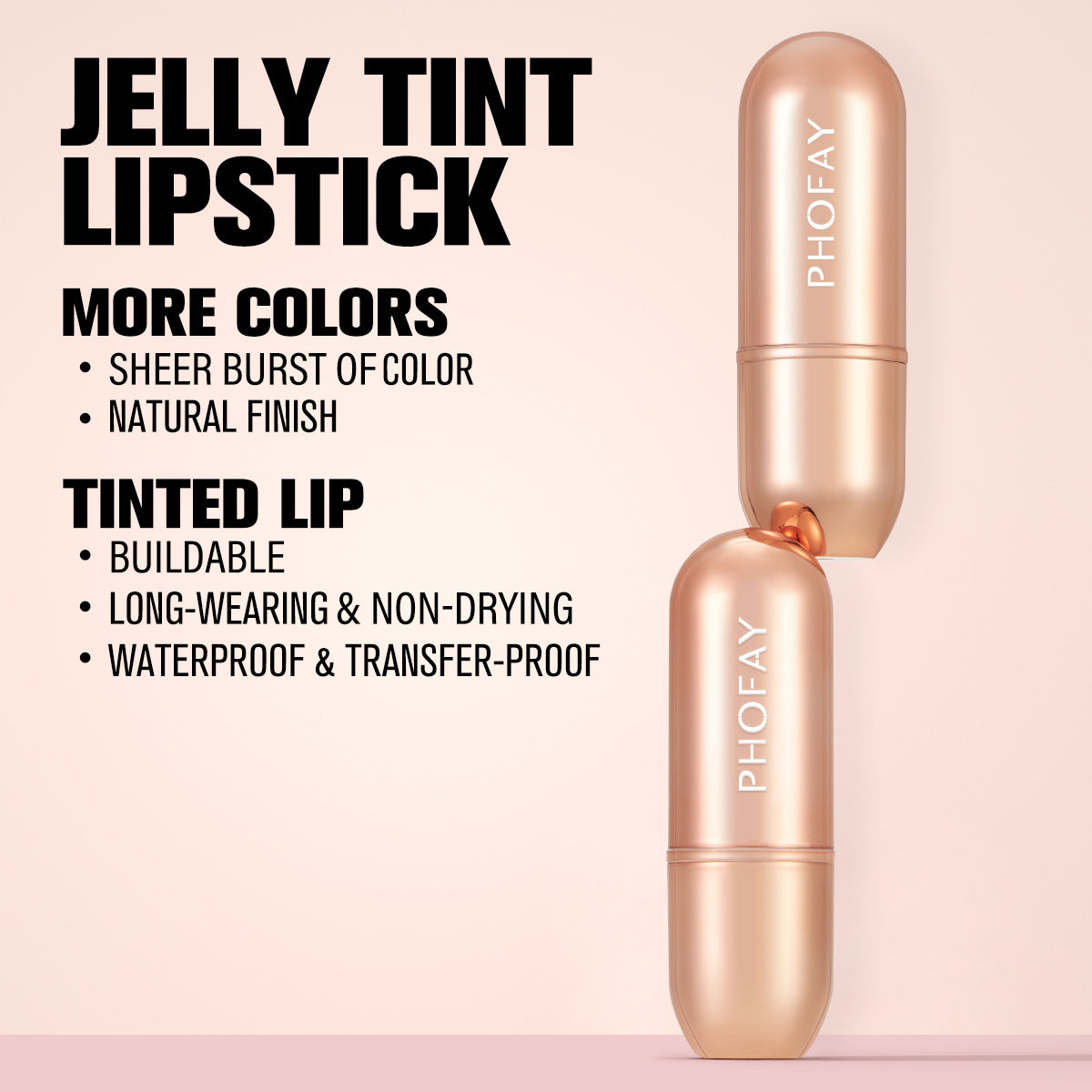 PHOFAY Moisturizing Jelly Warm Lipstick - Bests Sale