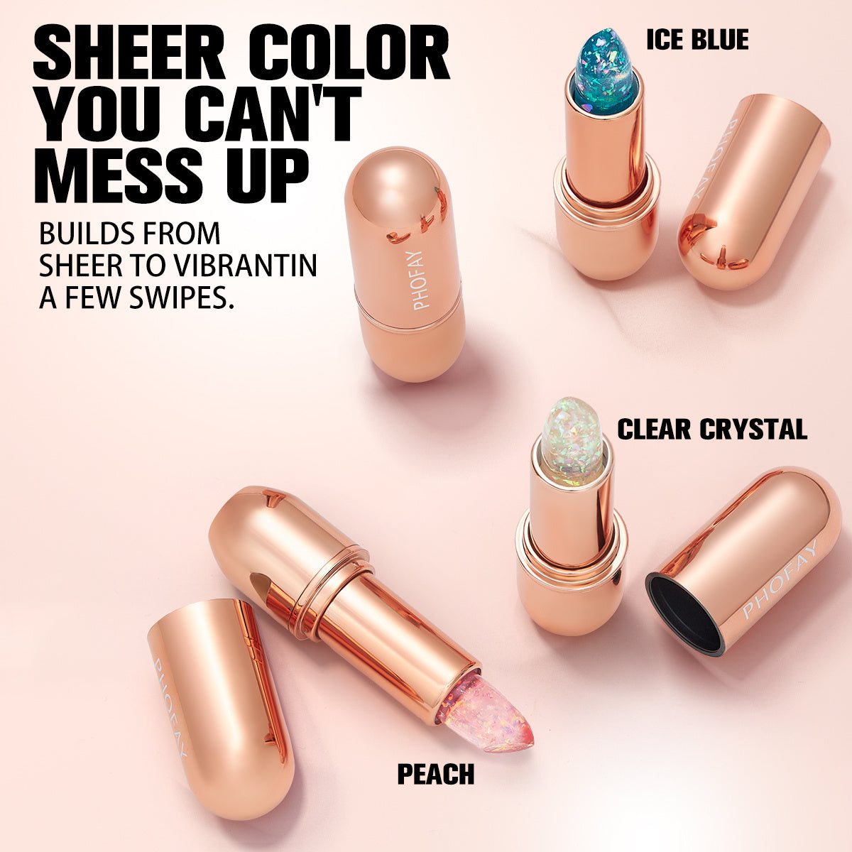 PHOFAY Moisturizing Jelly Warm Lipstick - Bests Sale