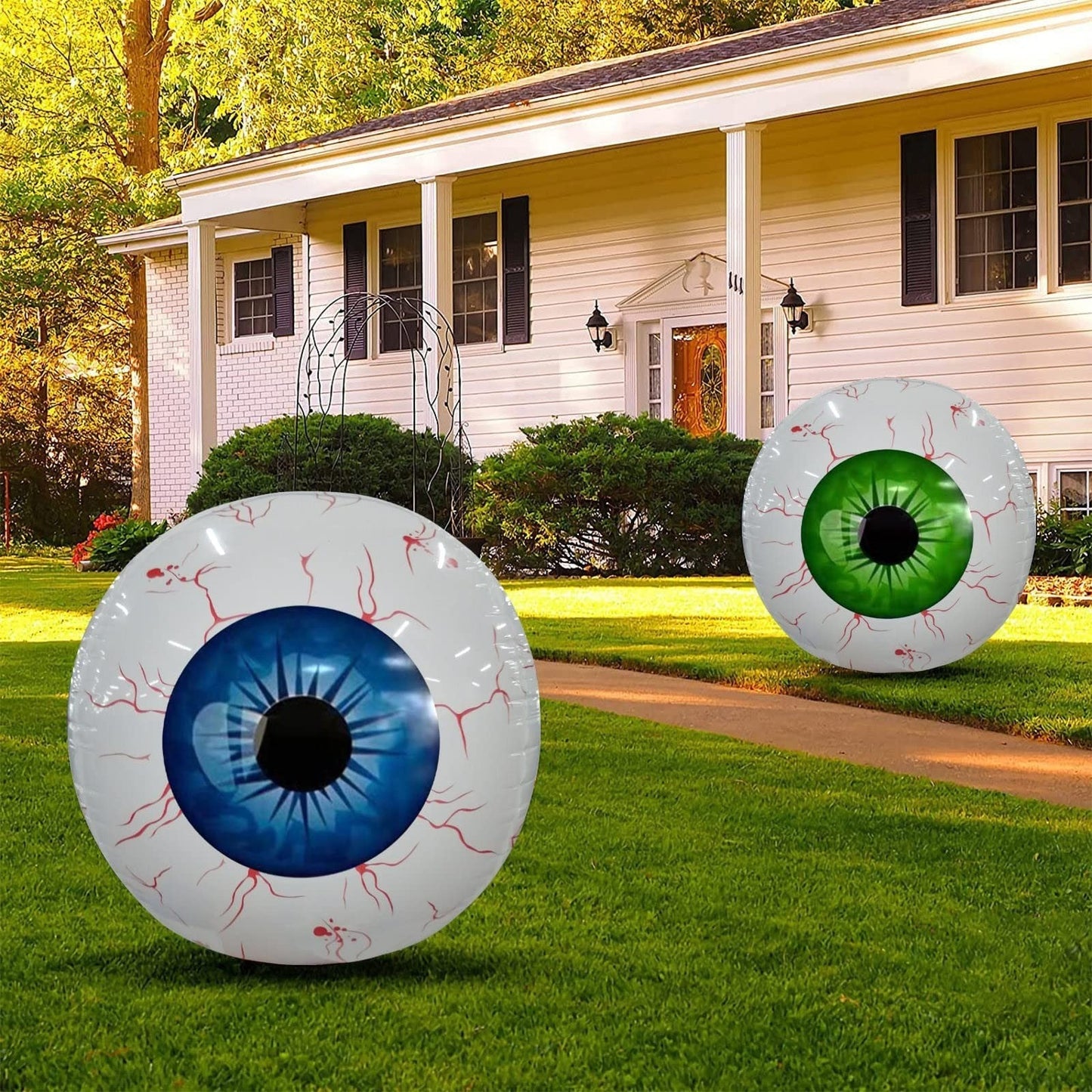 Halloween Eyeball Balloon Halloween Inflatable Coffee Jasper