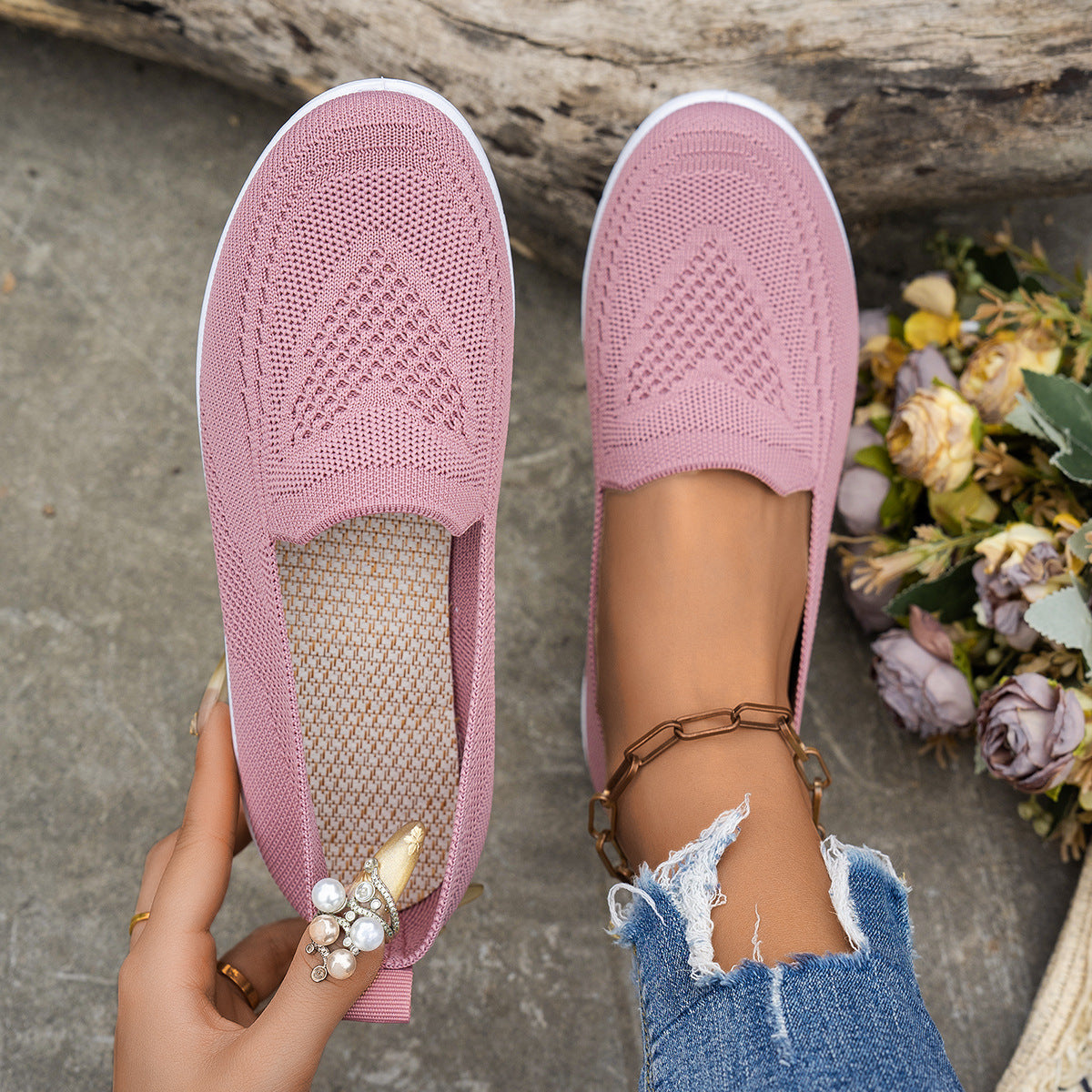 Women's Shoes Summer New Women's Mesh Surface Shoes Casual Fashion - Bests Sale