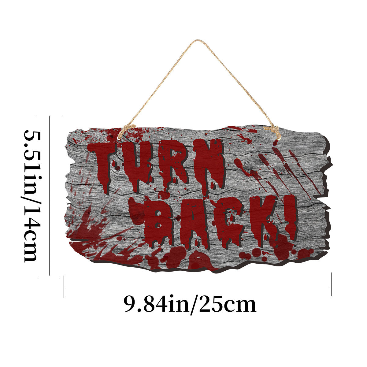 Imitation Wooden Doorplate Ghost Festival Haunted House Horror Atmosphere Decoration - Bests Sale