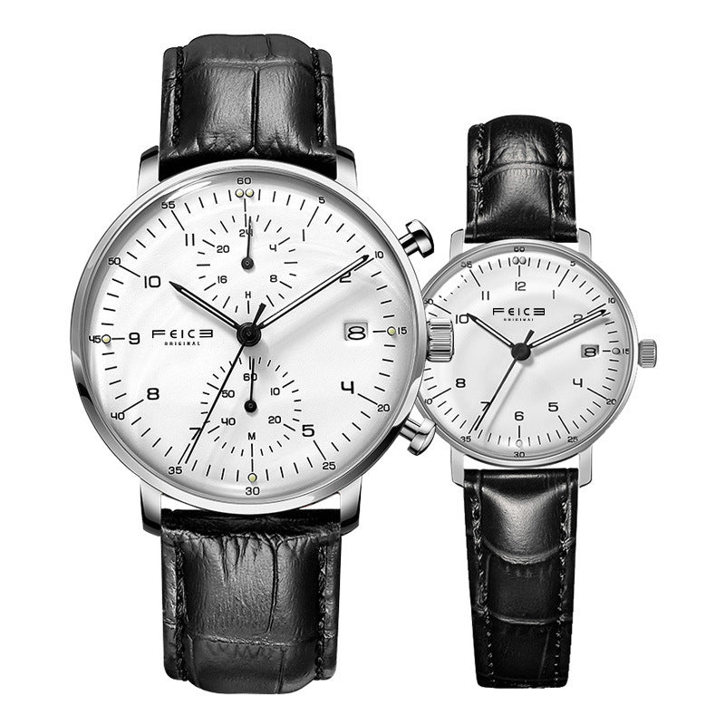 Men's And Women's Fashion Simple Waterproof Belt Watch - Bests Sale