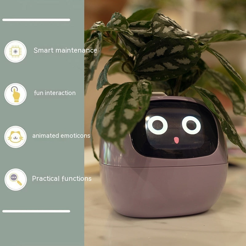 Smart Planter Endless Fun Over 49 Rich Expressions 7 Smart Sensors And AI Chips Make Raising Plants Easy And Fun Coffee Jasper