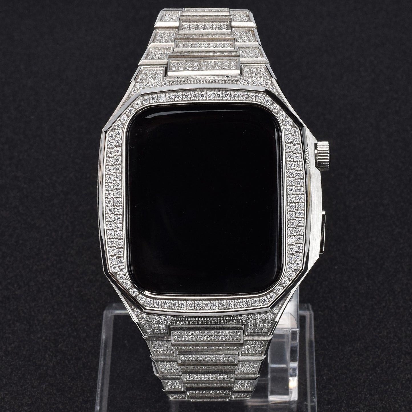 Stainless Steel Full Diamond Modified Watch Protective Case - Bests Sale