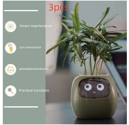 Smart Planter Endless Fun Over 49 Rich Expressions 7 Smart Sensors And AI Chips Make Raising Plants Easy And Fun Coffee Jasper