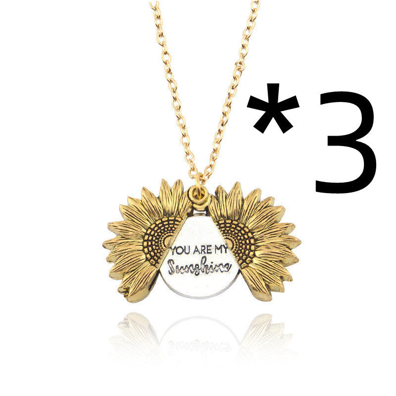 You Are My Sunshine Sunflower Necklace Women Men - Bests Sale