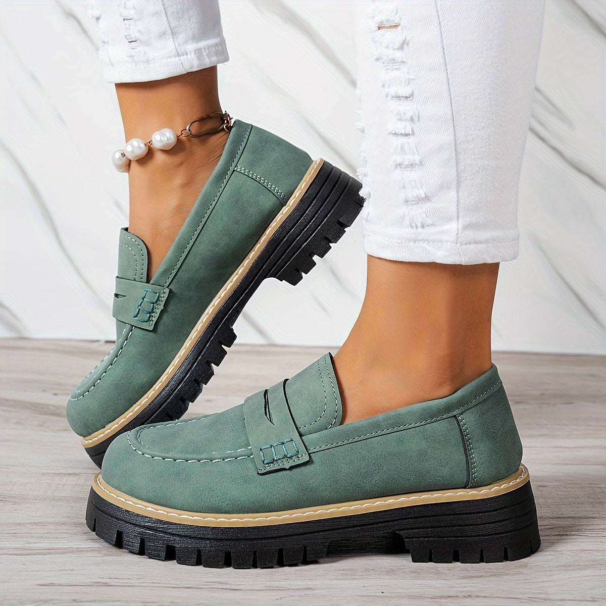 Fashion Casual Matte British Style Women's Shoes - Bests Sale
