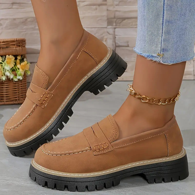 Fashion Casual Matte British Style Women's Shoes - Bests Sale