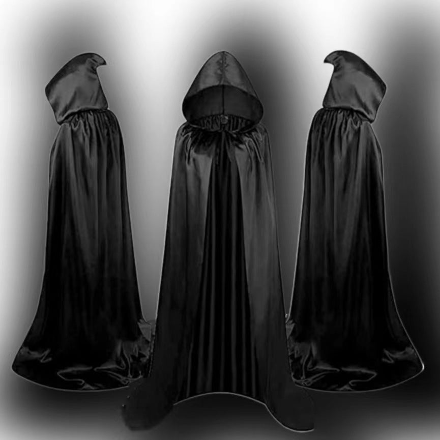 Halloween Cloak Costumes Wizard Cloak For Children Hooded Capes Mantle Black Party Decoration Bests Sale