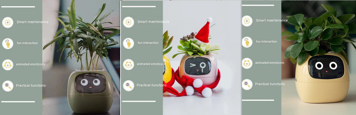 Smart Planter Endless Fun Over 49 Rich Expressions 7 Smart Sensors And AI Chips Make Raising Plants Easy And Fun Coffee Jasper