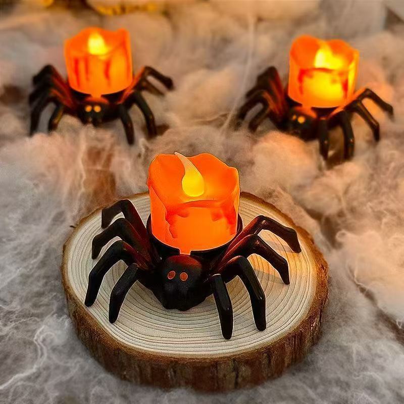 Halloween Pumpkin Spider Candle Light Decoration Props - Bests Sale