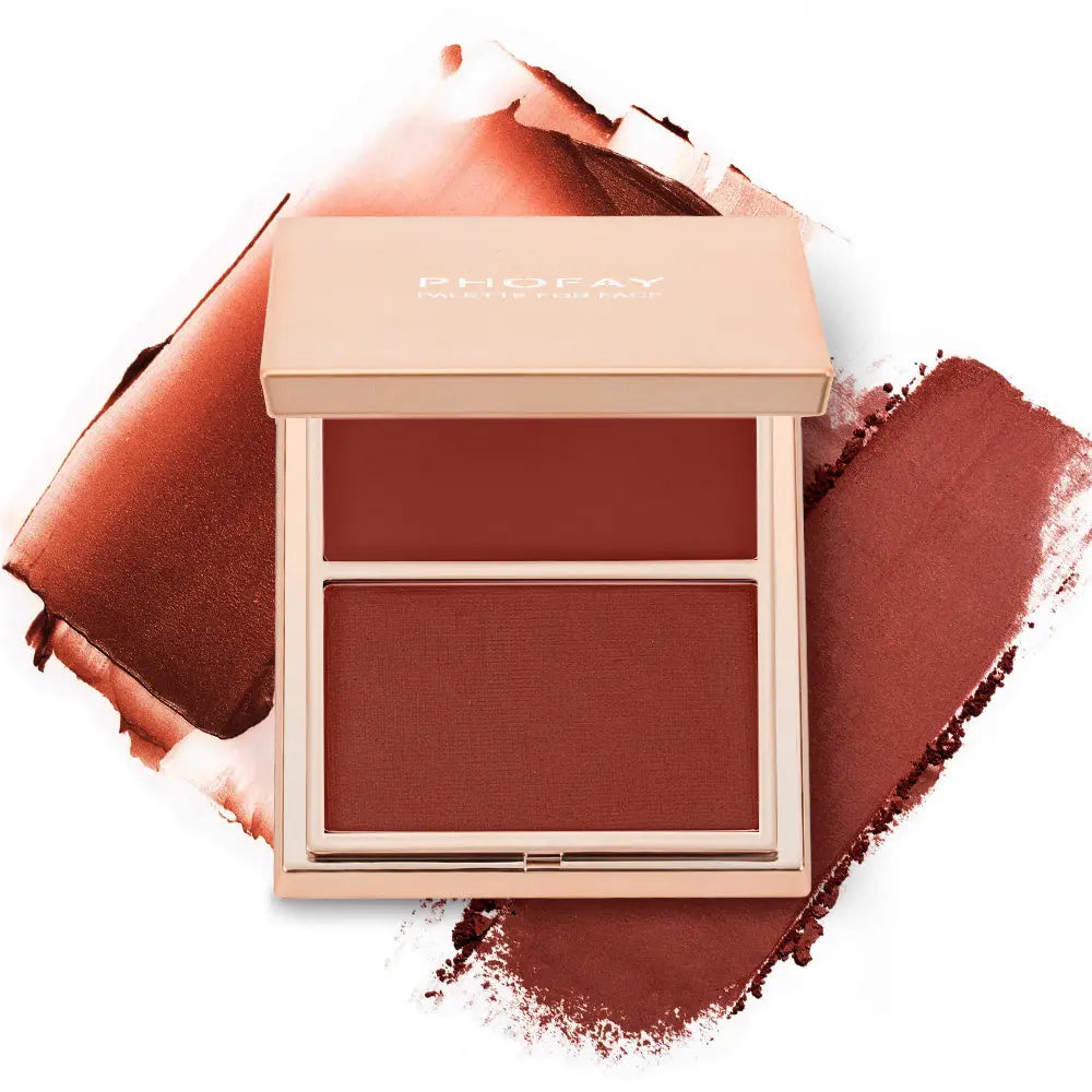 PHOFAY Double-Take Cream & Powder Blush Duo - Bests Sale