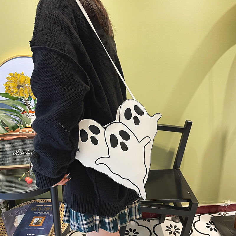 Halloween Bags Funny 3D Cartoon Ghost Cartoon Shoulder Bags Women Cute Cell Phone Purses Crossbody Bag Bests Sale