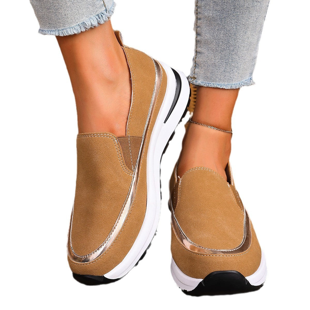 Autumn And Winter New Platform Soft Leather Soft Bottom Women's Shoes - Bests Sale