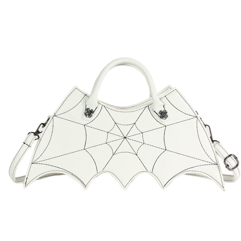 Halloween Spider Web Shape Shoulder Bags Personality Batgirl Tide Pu Handbags Fashoin Messenger Crossbody Bag - Bests Sale