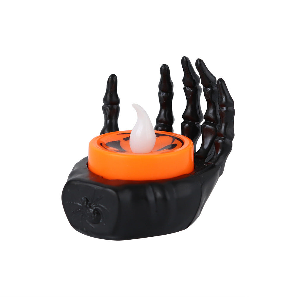 Halloween Small Night Lamp LED Electronic Luminous Decorative Palm Candle Light Bests Sale