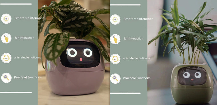 Smart Planter Endless Fun Over 49 Rich Expressions 7 Smart Sensors And AI Chips Make Raising Plants Easy And Fun Coffee Jasper