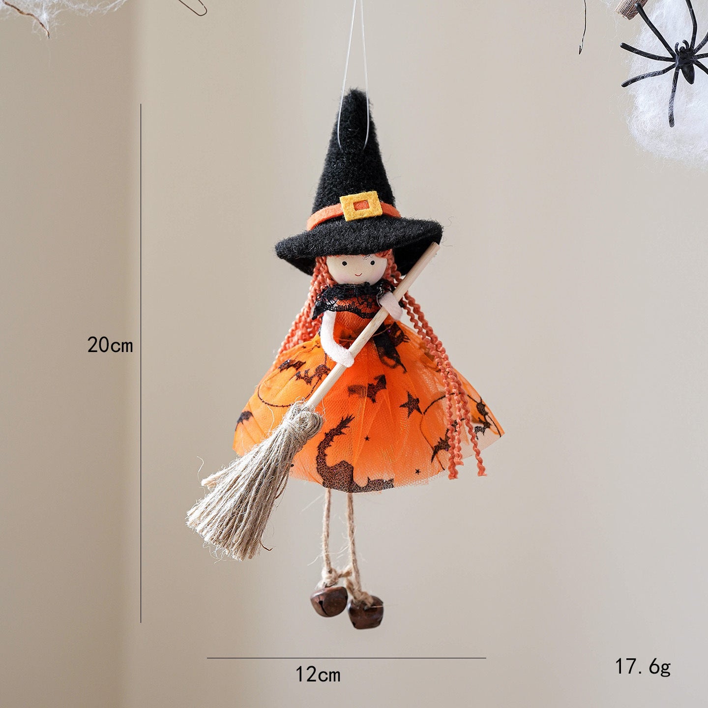 Halloween Mesh Broom Girl Angel Christmas Tree Pendant Bests Sale