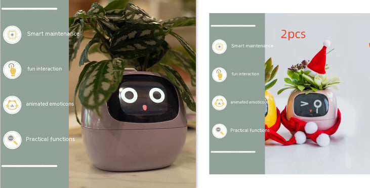 Smart Planter Endless Fun Over 49 Rich Expressions 7 Smart Sensors And AI Chips Make Raising Plants Easy And Fun Coffee Jasper
