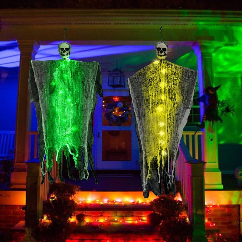 Halloween Decorations Horror Hanging Ghost Skull Skeleton Prop Perfect For Home Outdoor Yard Party Supplies Festival Decorations - Bests Sale