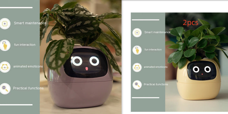 Smart Planter Endless Fun Over 49 Rich Expressions 7 Smart Sensors And AI Chips Make Raising Plants Easy And Fun Coffee Jasper