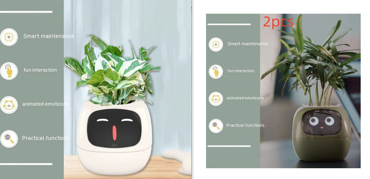Smart Planter Endless Fun Over 49 Rich Expressions 7 Smart Sensors And AI Chips Make Raising Plants Easy And Fun Coffee Jasper