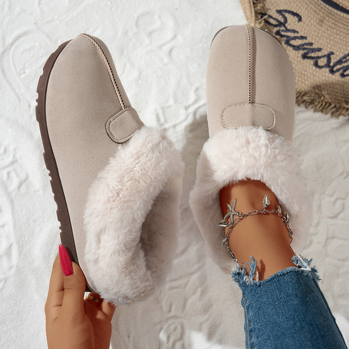 Women's Snow Boots Velvet Warm Cotton Shoes - Bests Sale