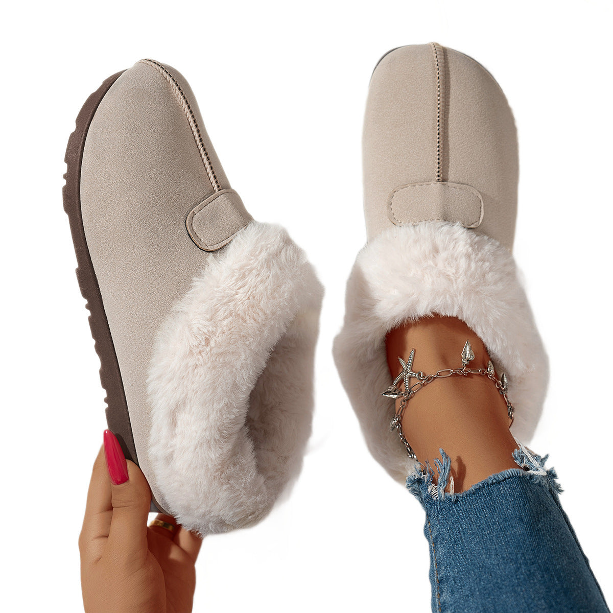Women's Snow Boots Velvet Warm Cotton Shoes - Bests Sale