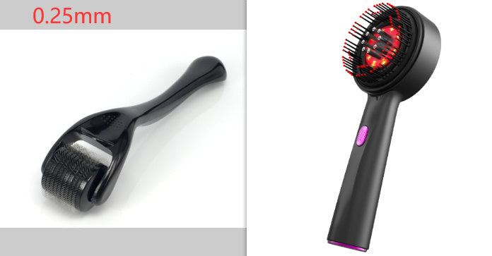 Electric Massage Comb Home Scalp Drain Comb Red Light Anti-slip Hair Care Multi-functional Massage Comb Coffee Jasper