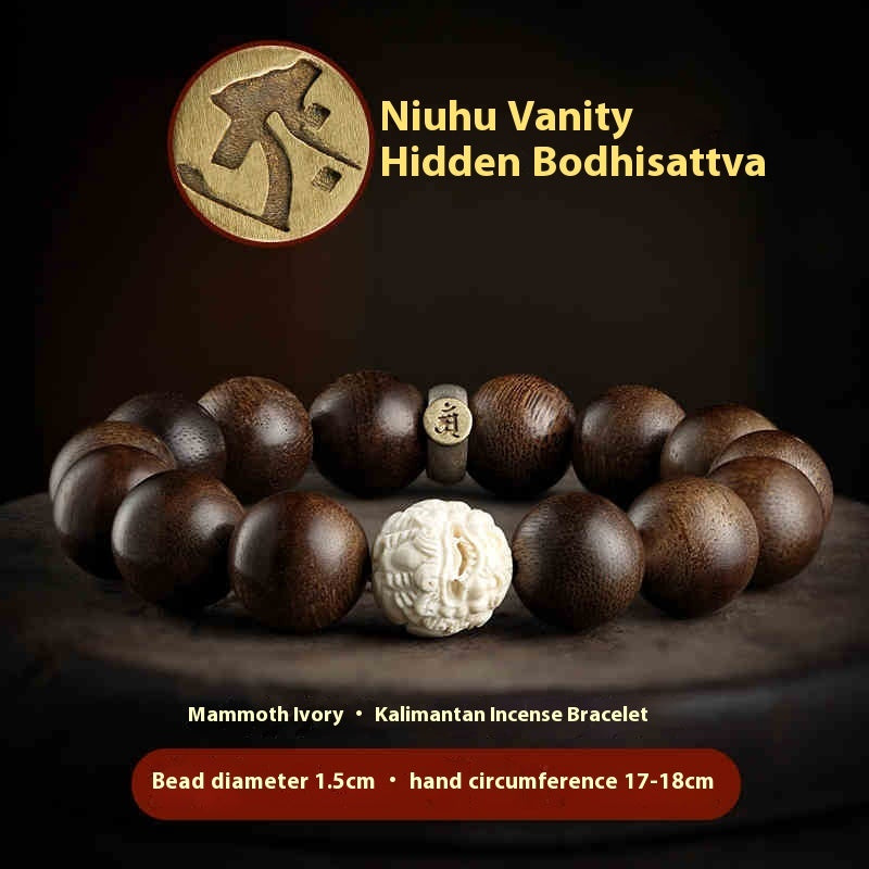 Agarwood Bracelet Mammoth Ivory Women's Buddha Bracelet - Bests Sale