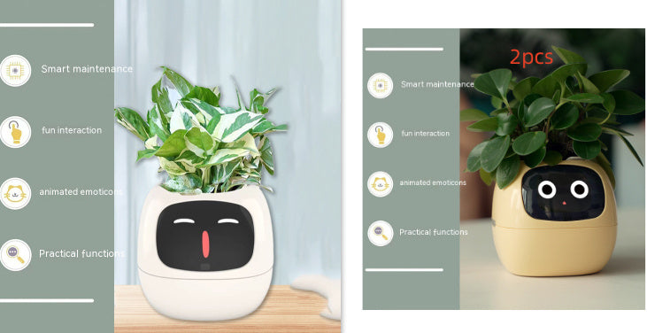 Smart Planter Endless Fun Over 49 Rich Expressions 7 Smart Sensors And AI Chips Make Raising Plants Easy And Fun Coffee Jasper