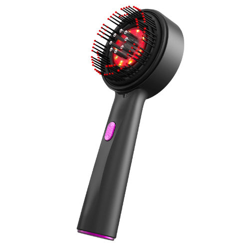 Electric Massage Comb Home Scalp Drain Comb Red Light Anti-slip Hair Care Multi-functional Massage Comb Coffee Jasper