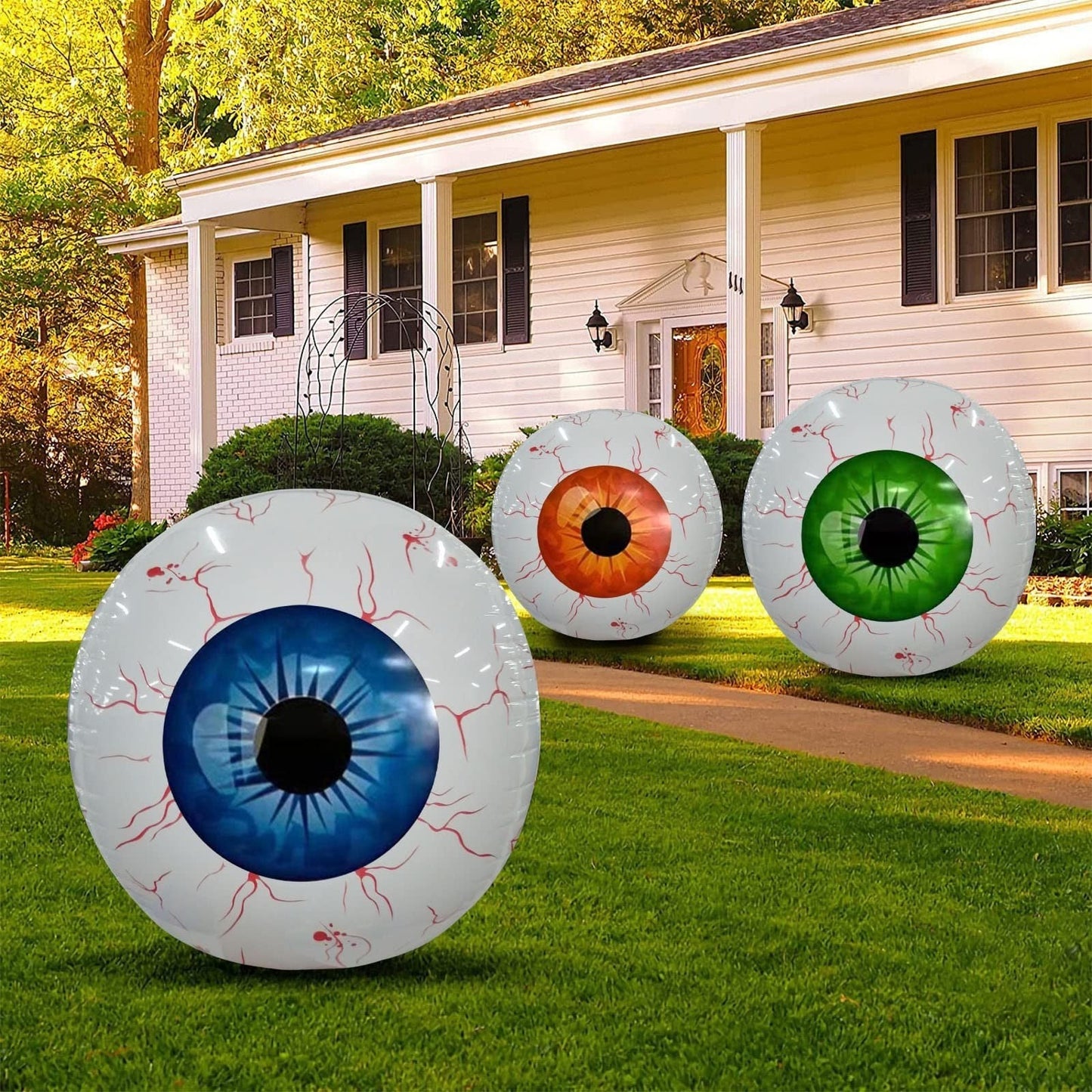 Halloween Eyeball Balloon Halloween Inflatable Coffee Jasper