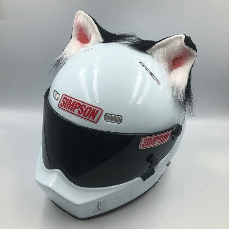 Helmet Ornaments Cat Ears Beast Ears Motorcycle Electric Bike Female - Bests Sale