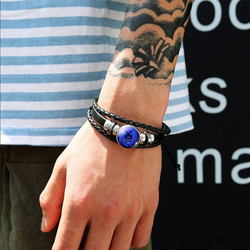 Zodiac Constellation Bracelet Braided Design Bracelet For Men Women Kids - Bests Sale