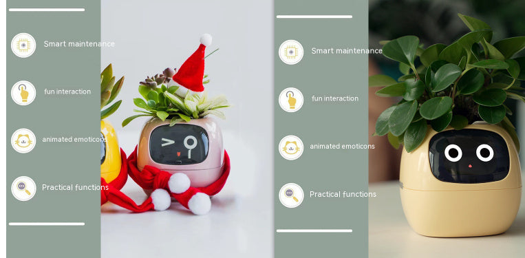 Smart Planter Endless Fun Over 49 Rich Expressions 7 Smart Sensors And AI Chips Make Raising Plants Easy And Fun Coffee Jasper